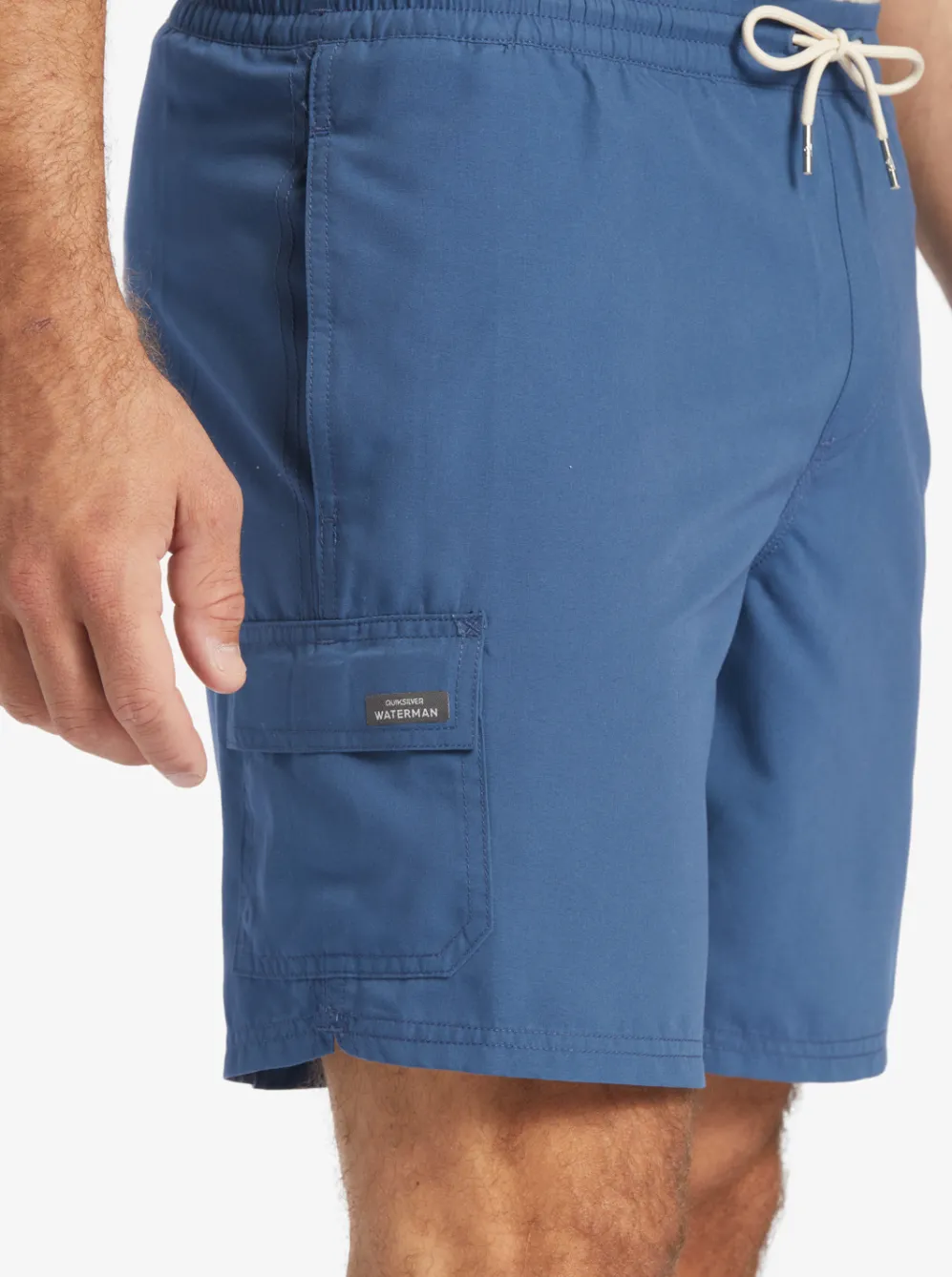Quiksilver Elastic Waist|Waterman Balance 18" Volleys Ensign Blue Heather