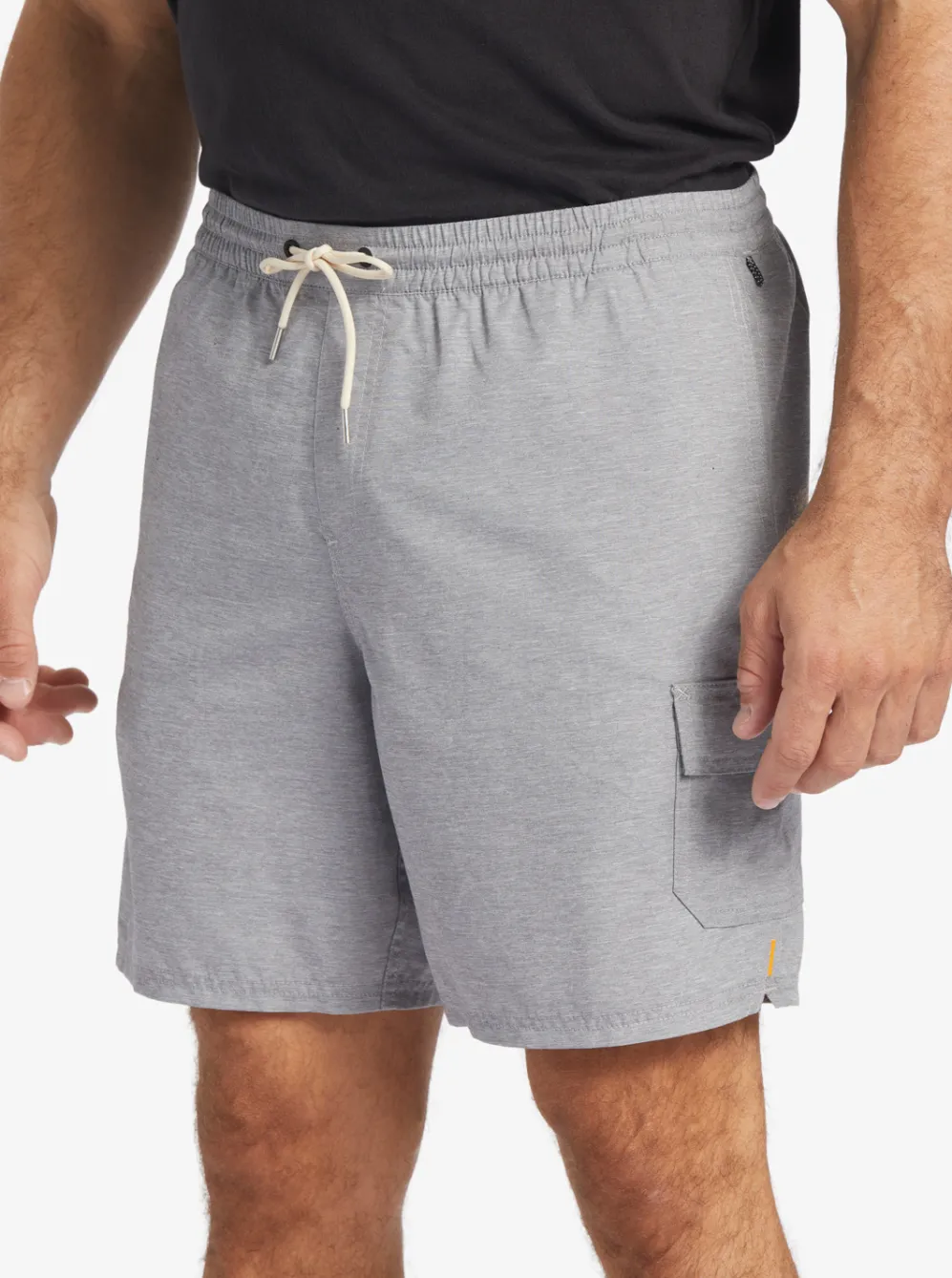 Quiksilver Elastic Waist|Waterman Balance 18" Volleys Heather Grey