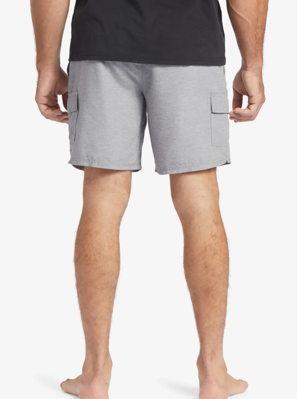 Quiksilver Elastic Waist|Waterman Balance 18" Volleys Heather Grey
