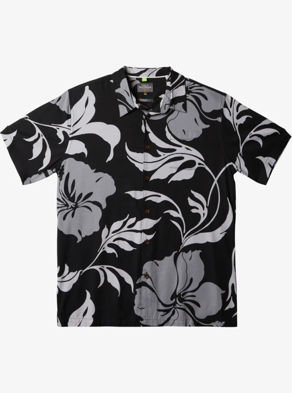 Quiksilver Shirts & Polos|Waterman Big Charmer Short Sleeve Shirt Black Big Charmer