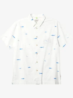 Quiksilver Shirts & Polos|Waterman Big Pond Woven Shirt Big Pond White