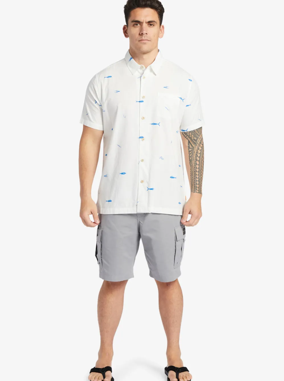 Quiksilver Shirts & Polos|Waterman Big Pond Woven Shirt Big Pond White
