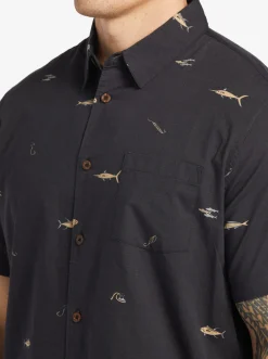 Quiksilver Shirts & Polos|Waterman Big Pond Woven Shirt Big Pond Tarmac