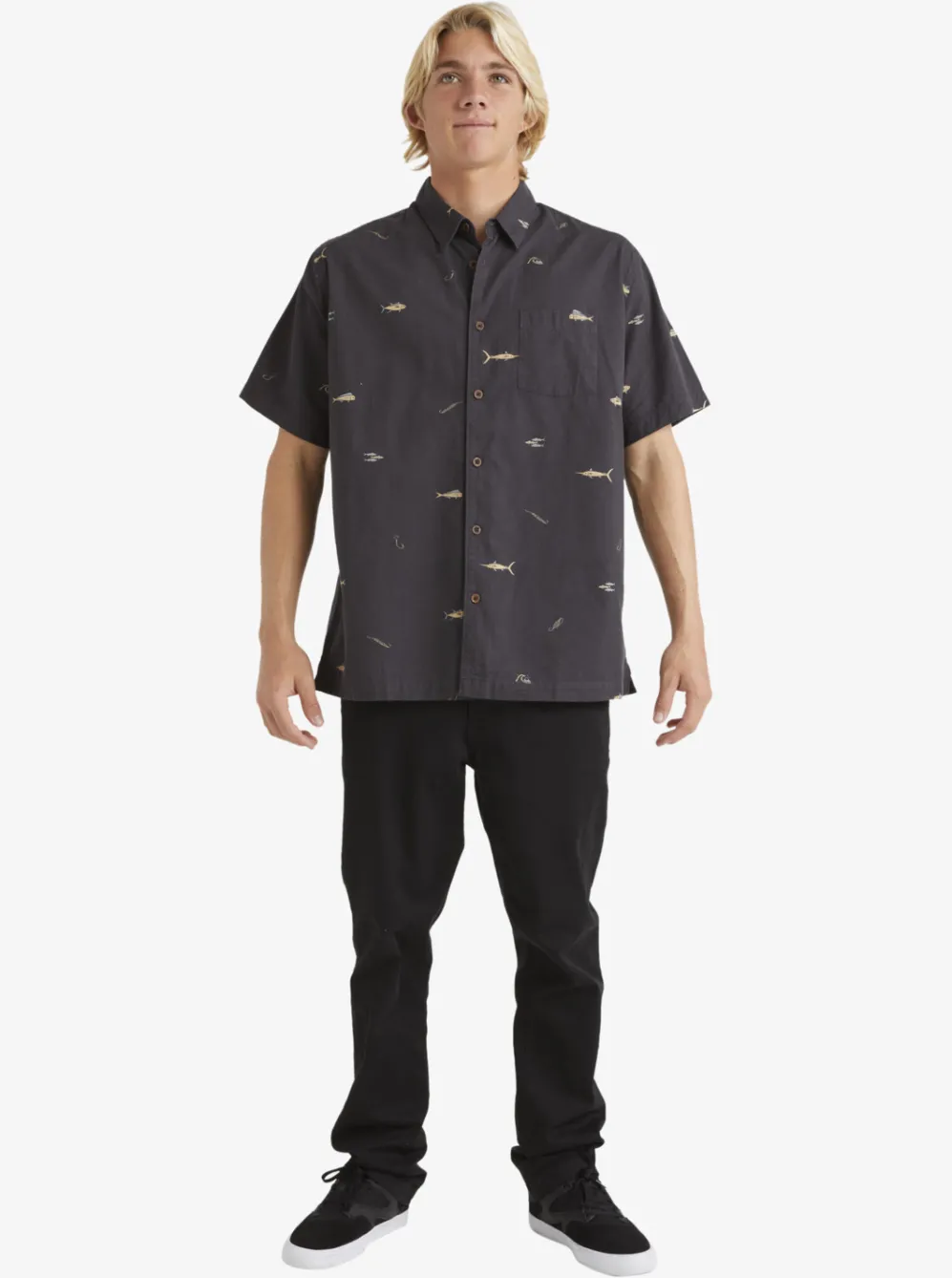 Quiksilver Shirts & Polos|Waterman Big Pond Woven Shirt Big Pond Tarmac