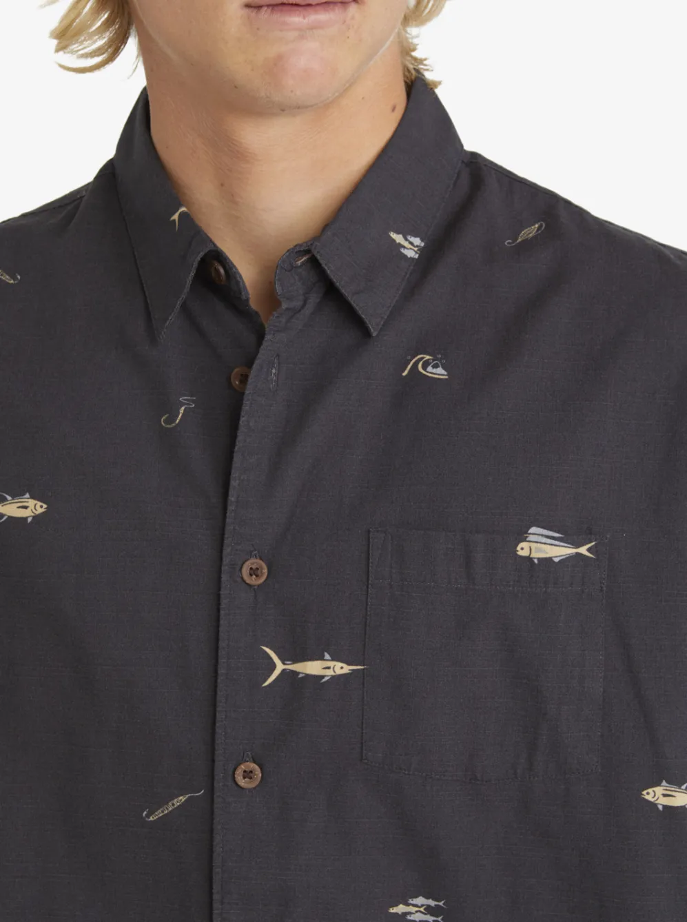 Quiksilver Shirts & Polos|Waterman Big Pond Woven Shirt Big Pond Tarmac