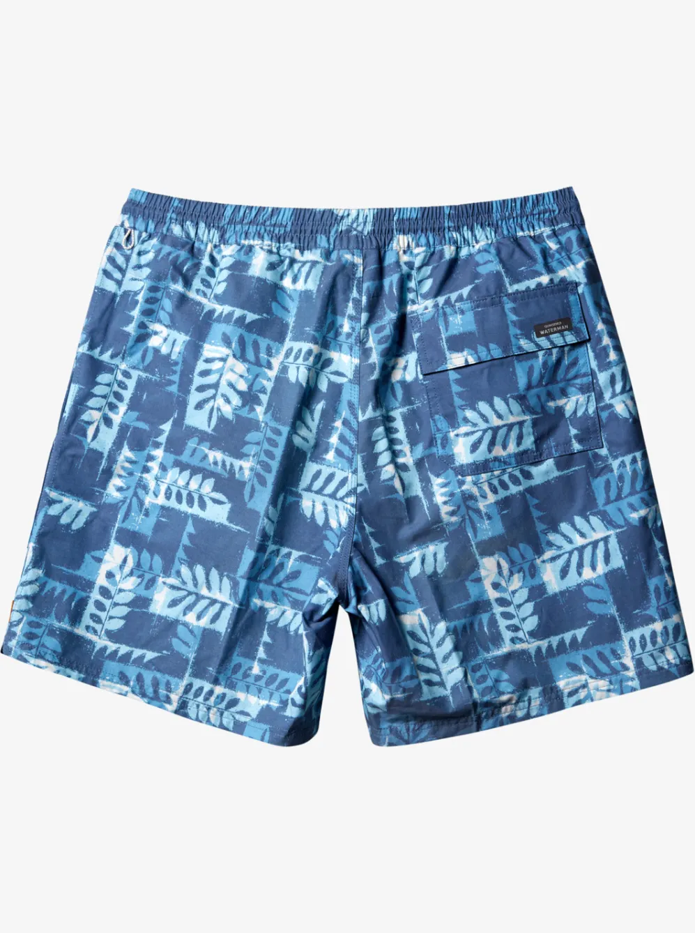 Quiksilver Elastic Waist|Waterman Canoes Reef 17" Volleys Ensign Blue Canoe