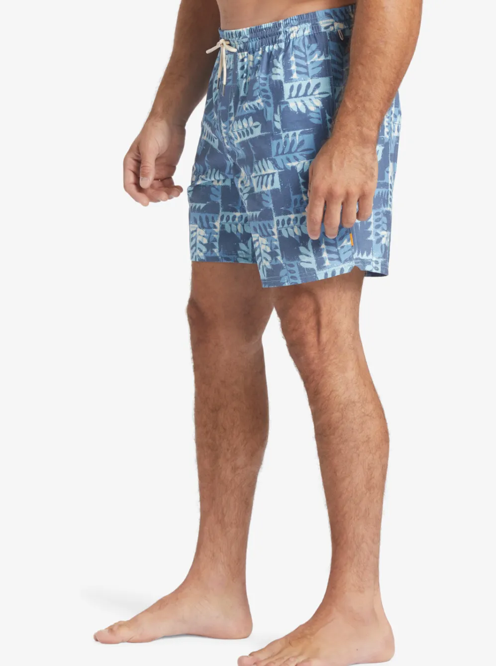 Quiksilver Elastic Waist|Waterman Canoes Reef 17" Volleys Ensign Blue Canoe