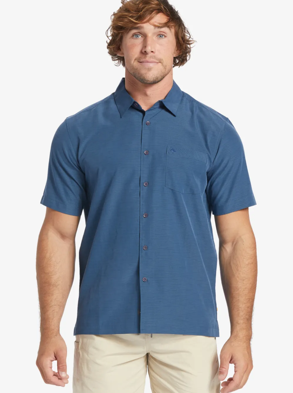 Quiksilver Shirts & Polos|Waterman Centinela Premium Anti-Wrinkle Shirt Midnight Navy Centinella