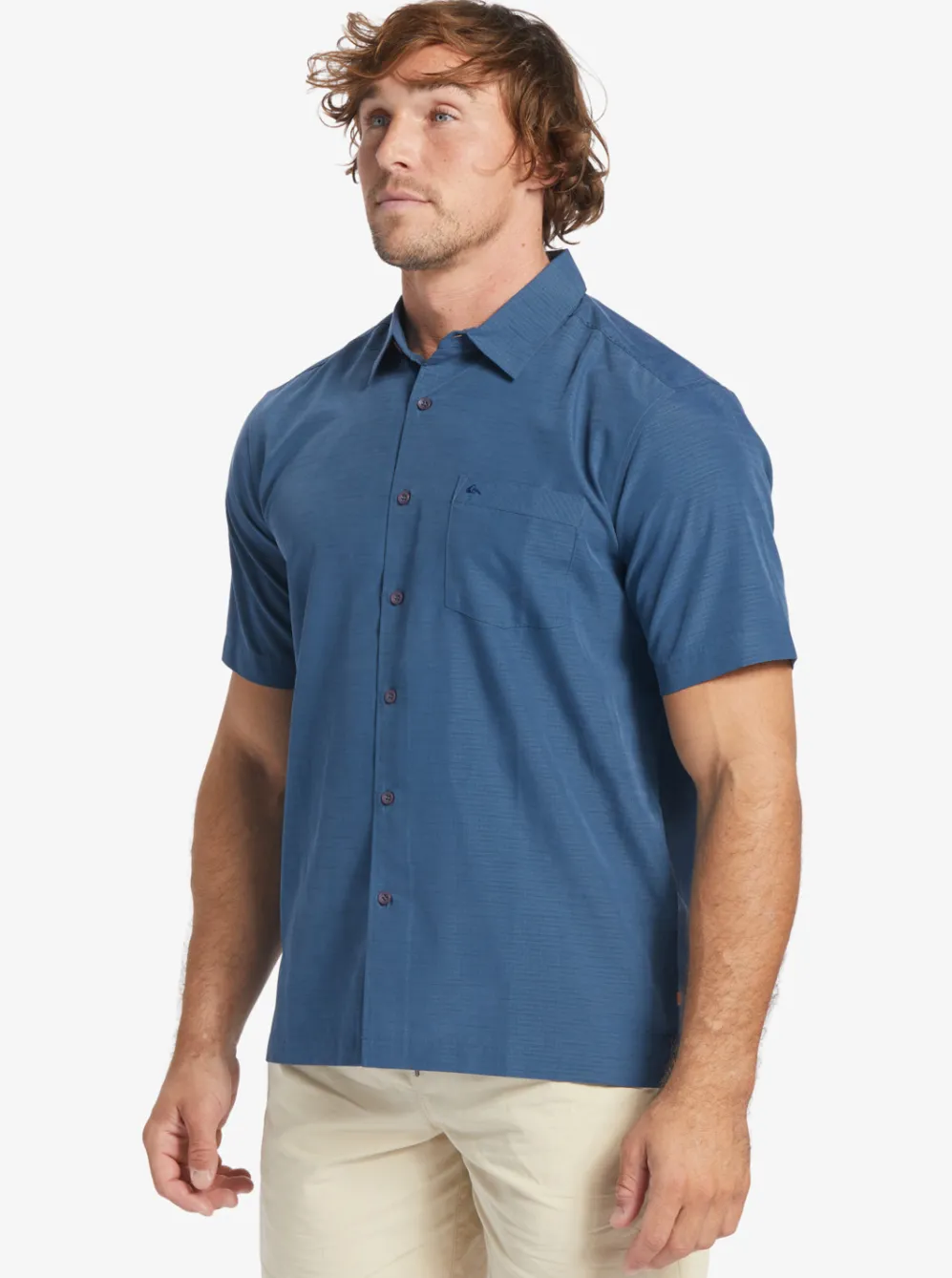 Quiksilver Shirts & Polos|Waterman Centinela Premium Anti-Wrinkle Shirt Midnight Navy Centinella