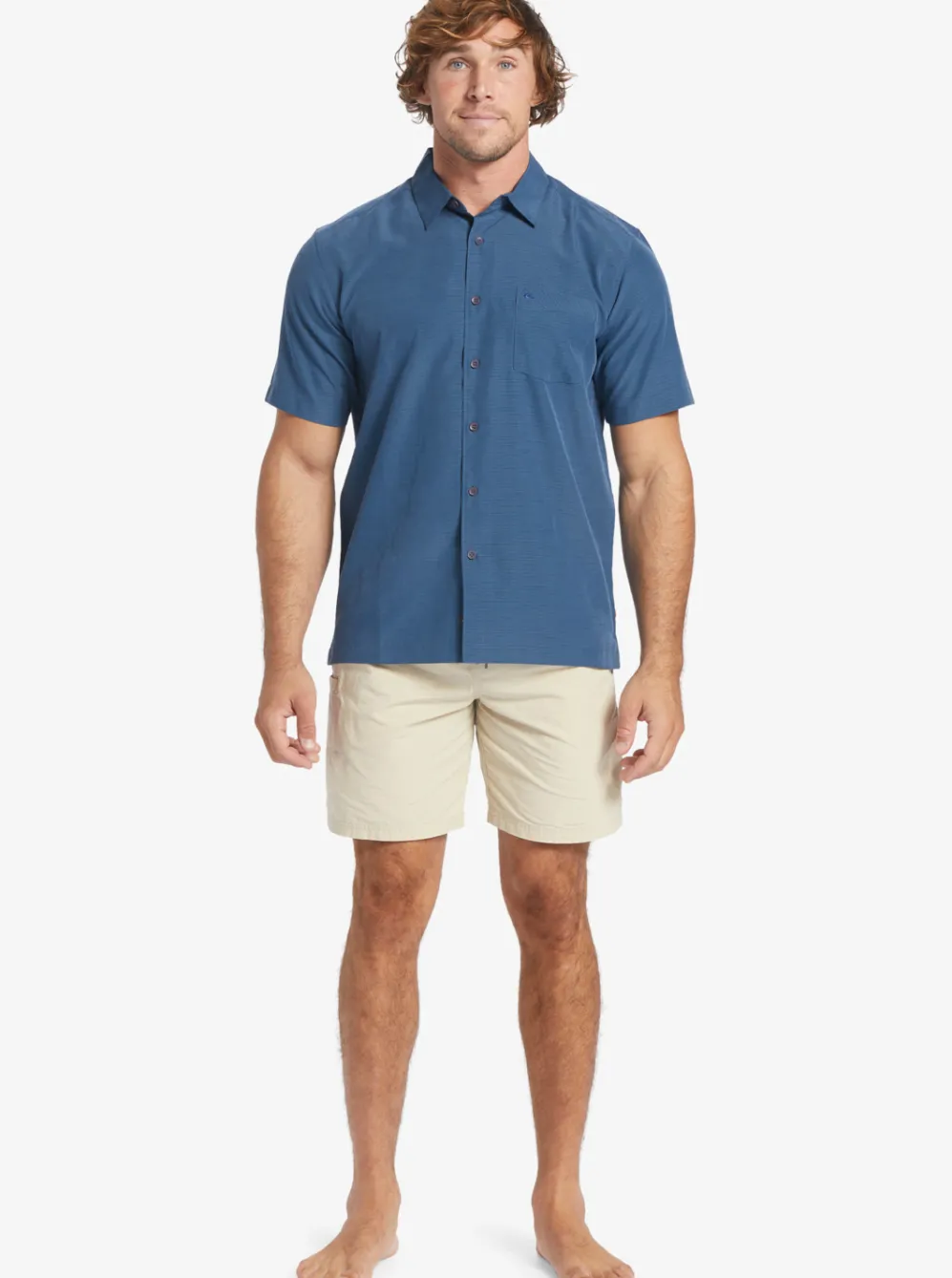 Quiksilver Shirts & Polos|Waterman Centinela Premium Anti-Wrinkle Shirt Midnight Navy Centinella
