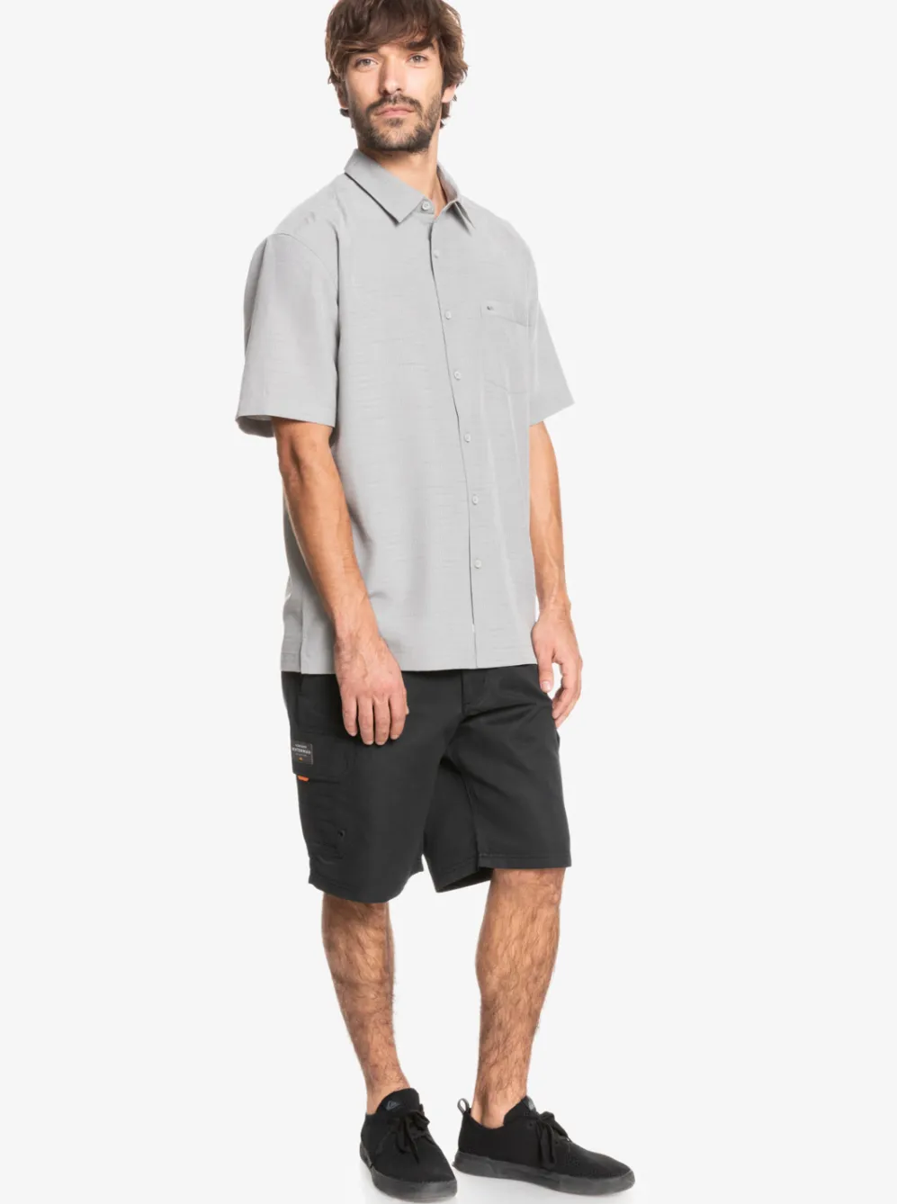 Quiksilver Shirts & Polos|Waterman Centinela Premium Anti-Wrinkle Shirt Flint Gray Centinella