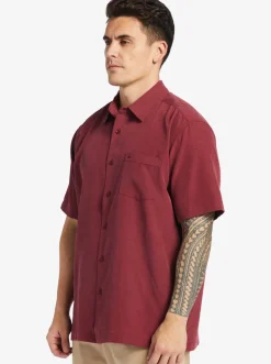 Quiksilver Shirts & Polos|Waterman Centinela Premium Anti-Wrinkle Shirt Ruby Wine Centinela 4