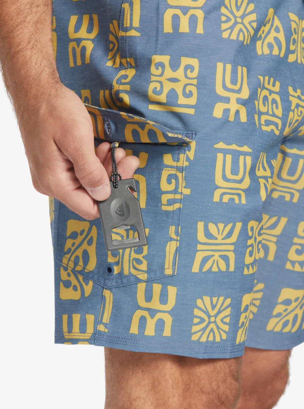Quiksilver Boardshorts|Waterman Channel Paddle 20" Boardshorts Ensign Blue Channel Paddle Bs