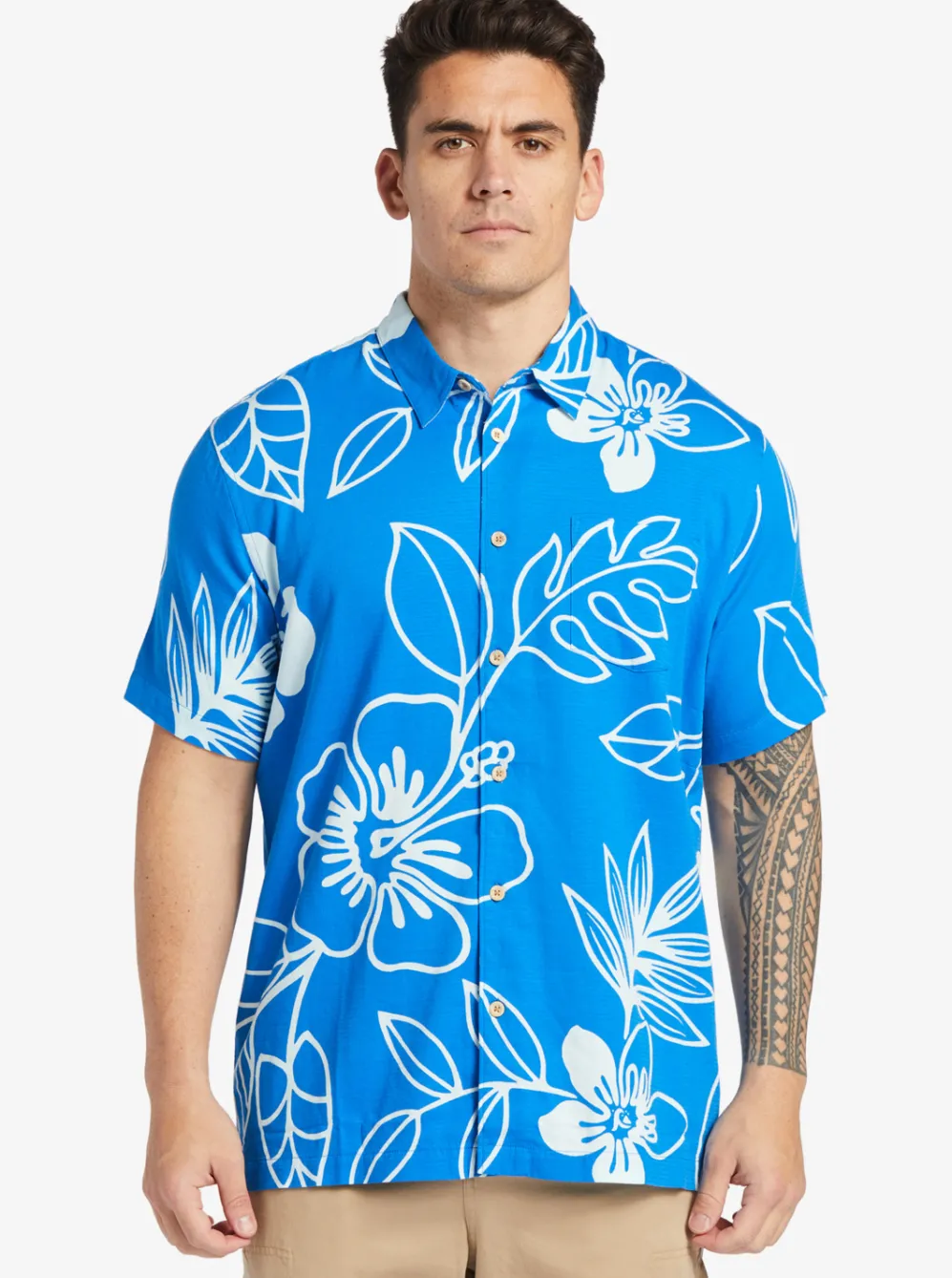Quiksilver Shirts & Polos|Waterman Cruise Town Woven Shirt Directoire Blue Cruise Town
