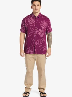 Quiksilver Shirts & Polos|Waterman Cruise Town Woven Shirt Magenta Cruise Town