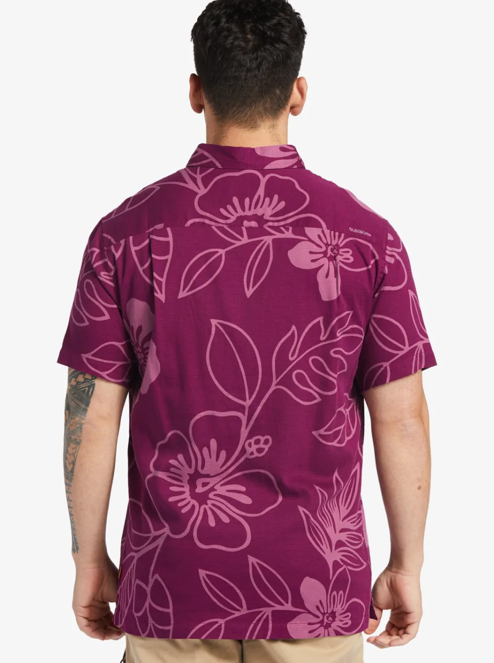 Quiksilver Shirts & Polos|Waterman Cruise Town Woven Shirt Magenta Cruise Town
