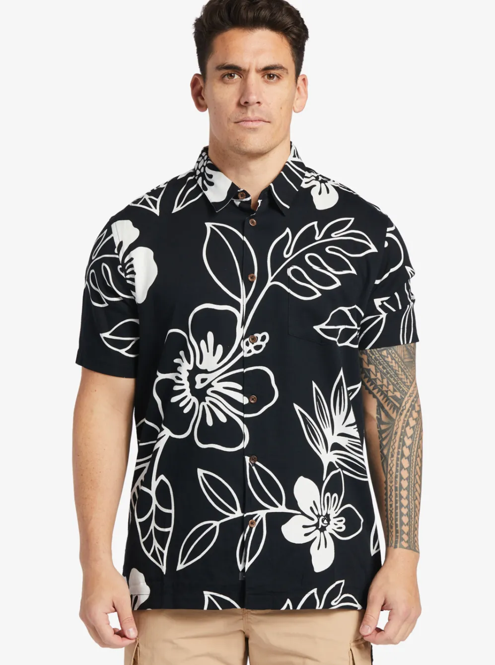 Quiksilver Shirts & Polos|Waterman Cruise Town Woven Shirt Black Cruise Town