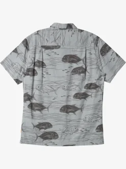Quiksilver Shirts & Polos|Waterman Dive Sites Woven Shirt Harbor Mist Dive Sites