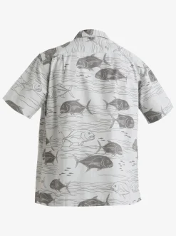 Quiksilver Shirts & Polos|Waterman Dive Sites Woven Shirt Harbor Mist Dive Sites
