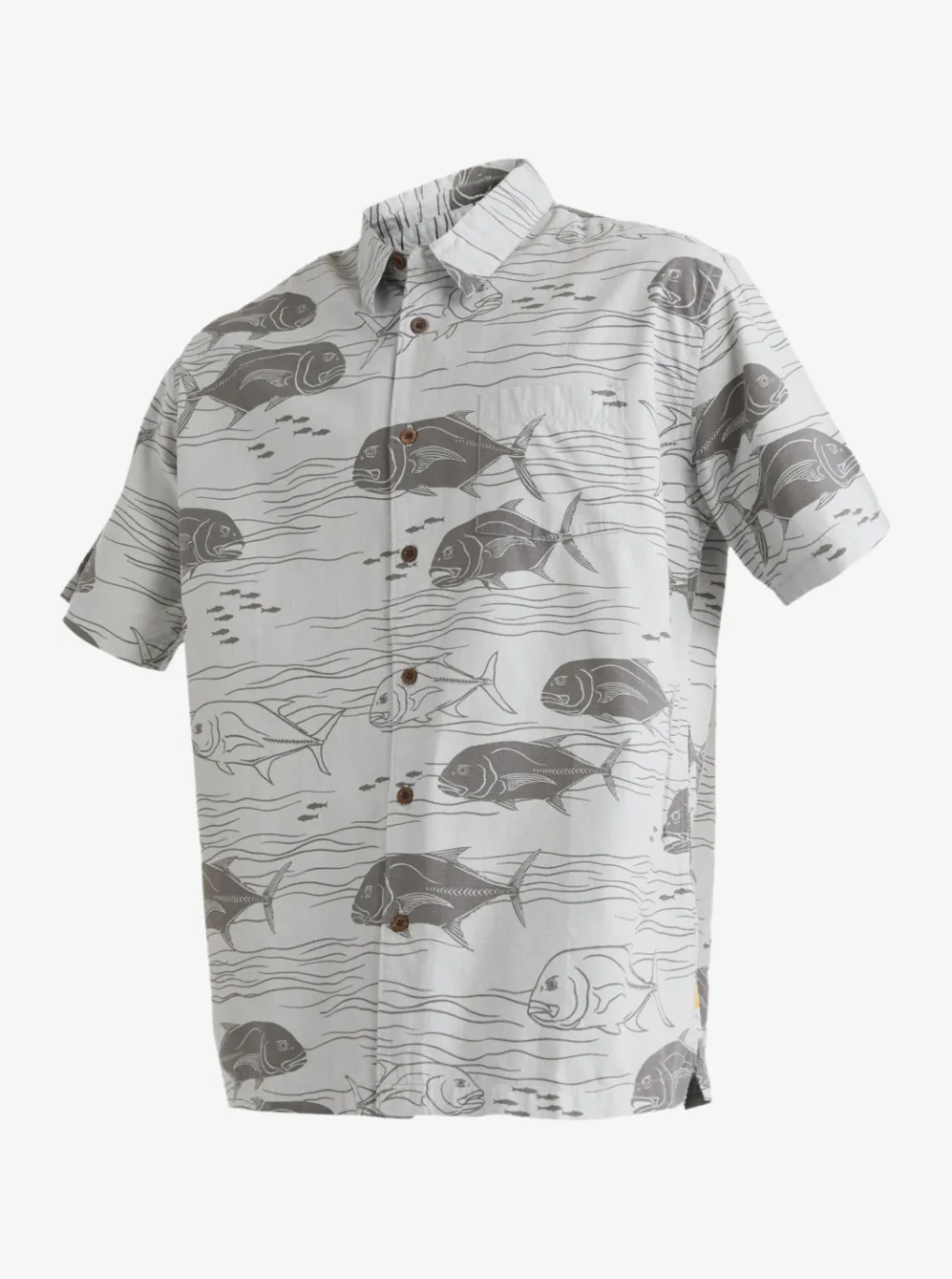 Quiksilver Shirts & Polos|Waterman Dive Sites Woven Shirt Harbor Mist Dive Sites