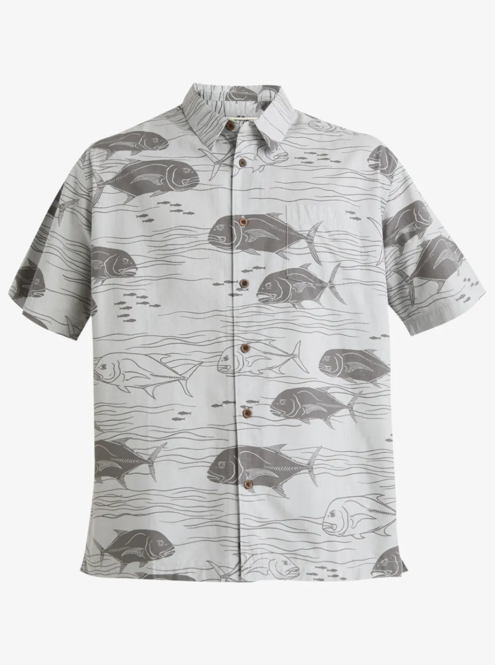 Quiksilver Shirts & Polos|Waterman Dive Sites Woven Shirt Harbor Mist Dive Sites