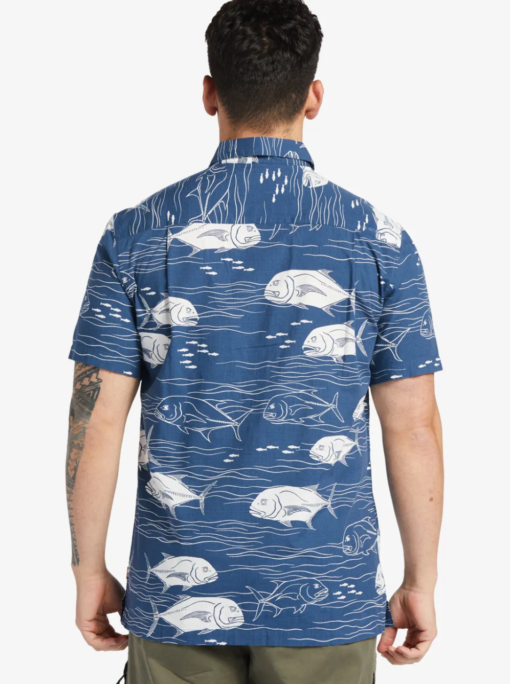 Quiksilver Shirts & Polos|Waterman Dive Sites Woven Shirt Ensign Blue Dive Sites