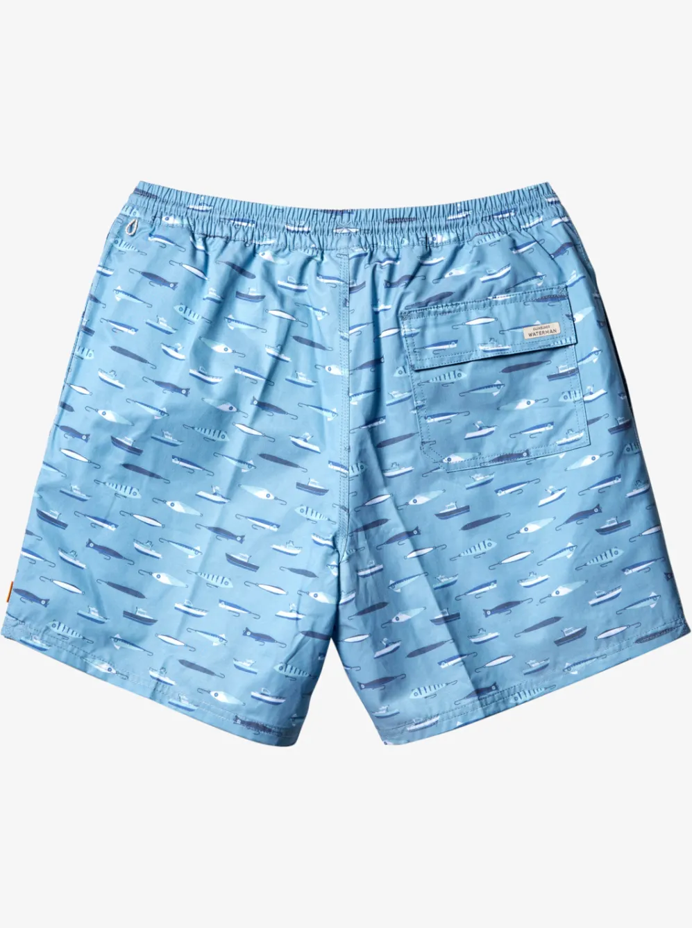 Quiksilver Elastic Waist|Waterman Drag Week 17" Volleys Dusk Blue Drag Week