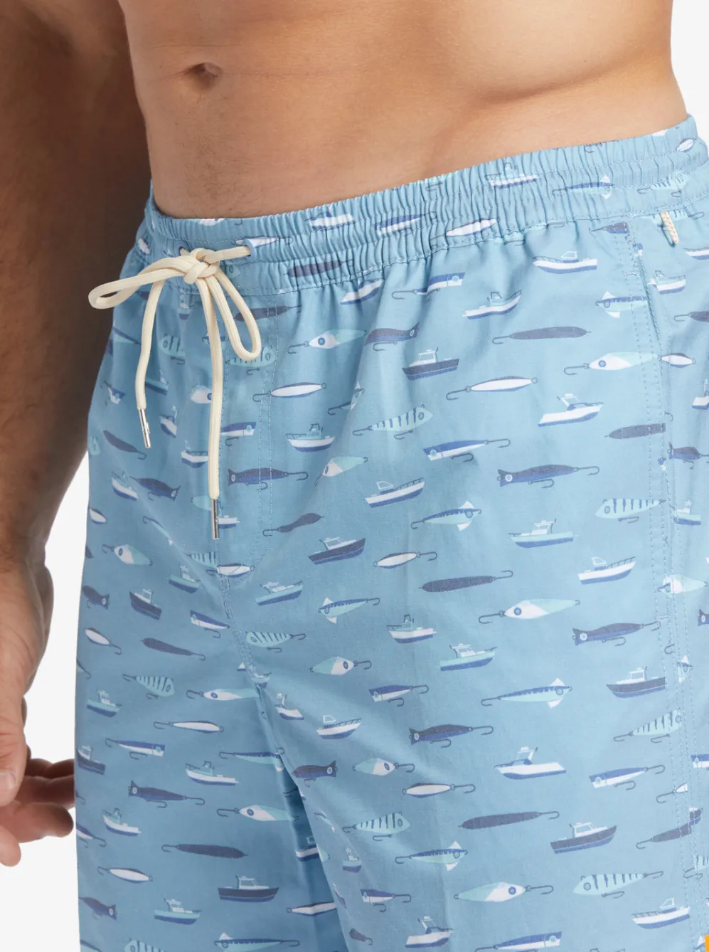 Quiksilver Elastic Waist|Waterman Drag Week 17" Volleys Dusk Blue Drag Week