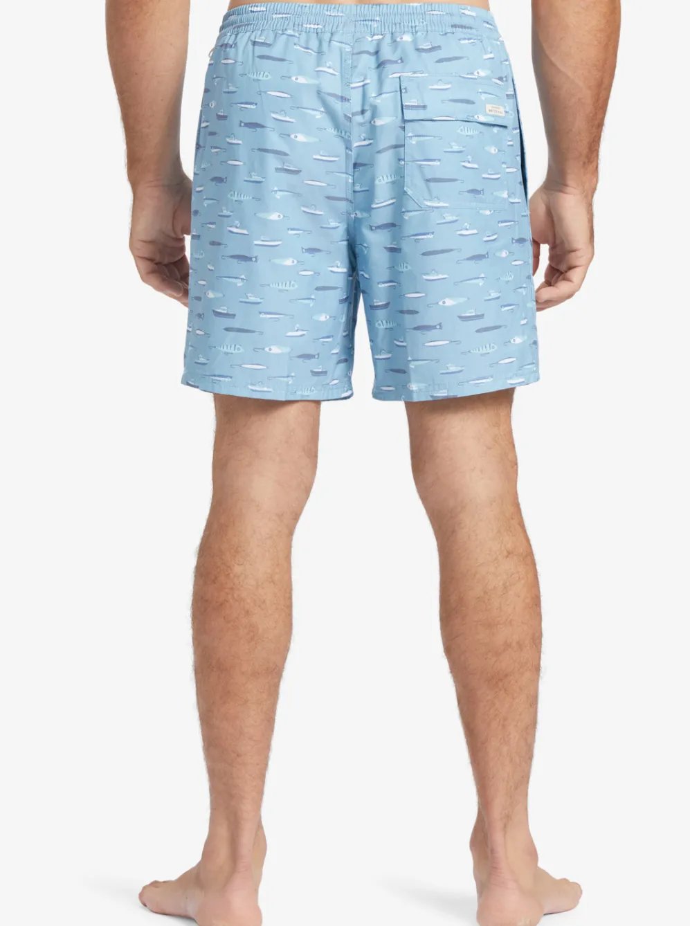 Quiksilver Elastic Waist|Waterman Drag Week 17" Volleys Dusk Blue Drag Week