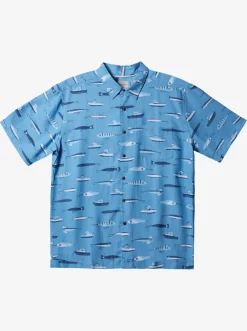 Quiksilver Shirts & Polos|Waterman Drag Week Technical Short Sleeve Shirt Dusk Blue Drag Week W