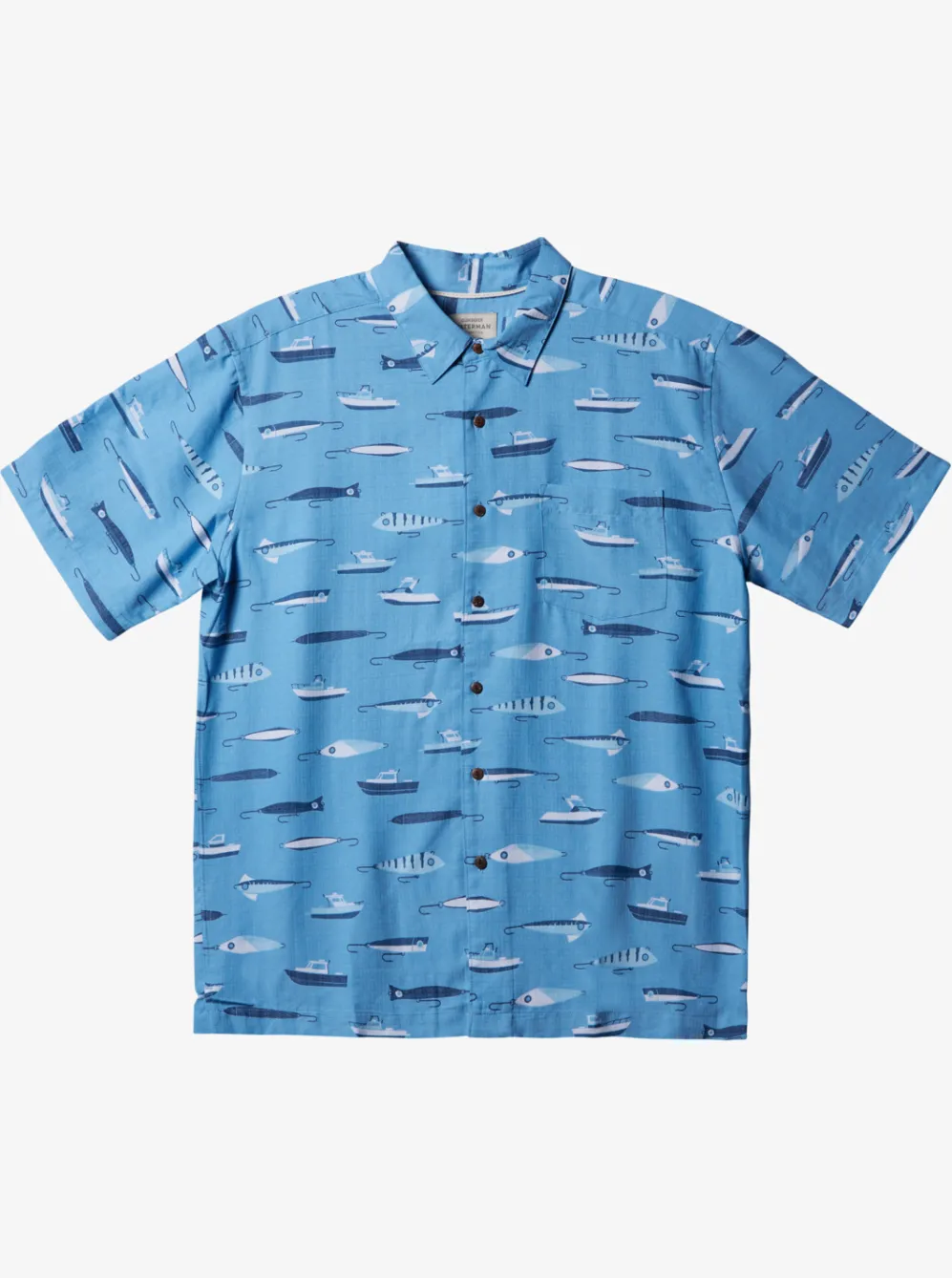 Quiksilver Shirts & Polos|Waterman Drag Week Technical Short Sleeve Shirt Dusk Blue Drag Week W
