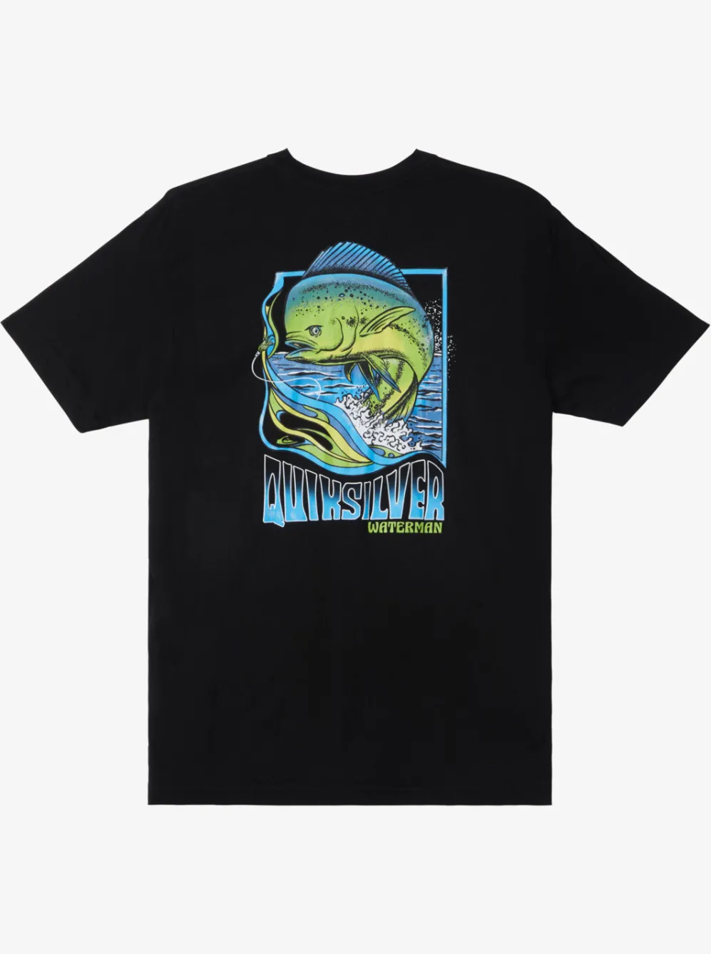 Quiksilver Tees|Waterman Fish Flow Qt-Shirt Black