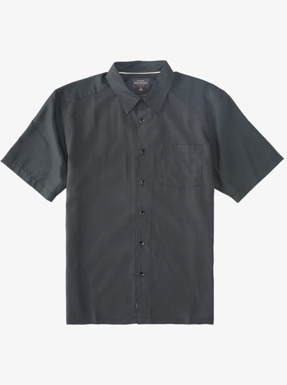 Quiksilver Shirts & Polos|Waterman Kings Cliff Short Sleeve Shirt Black Kings Cliff