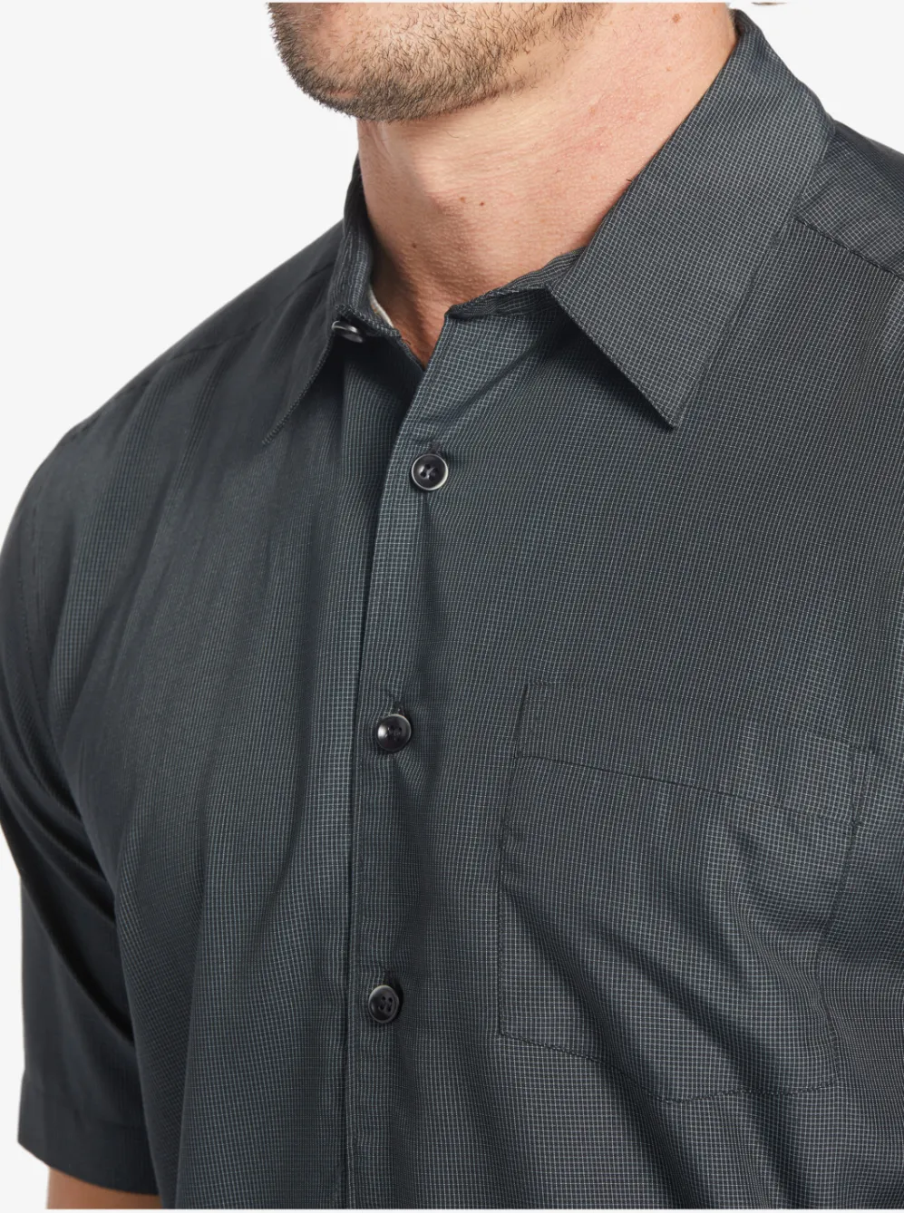 Quiksilver Shirts & Polos|Waterman Kings Cliff Short Sleeve Shirt Black Kings Cliff