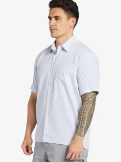 Quiksilver Shirts & Polos|Waterman Kings Cliff Short Sleeve Shirt White Kings Cliff
