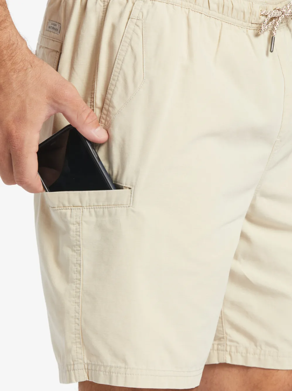 Quiksilver Shorts|Waterman Last Light Elastic Waist 19" Shorts Brown Rice