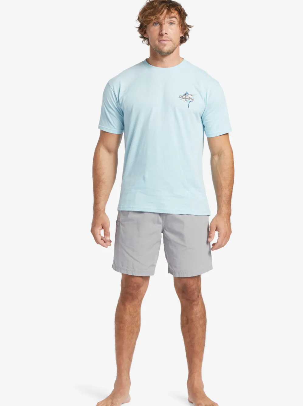 Quiksilver Shorts|Waterman Last Light Elastic Waist 19" Shorts Sharkskin