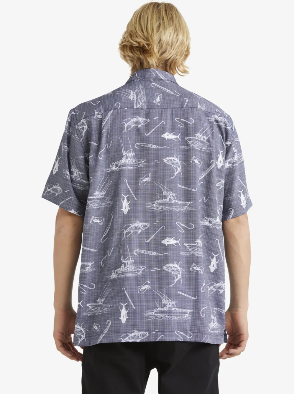 Quiksilver Shirts & Polos|Waterman Line Spinner Short Sleeve Shirt Medieval Blue Line Spinner