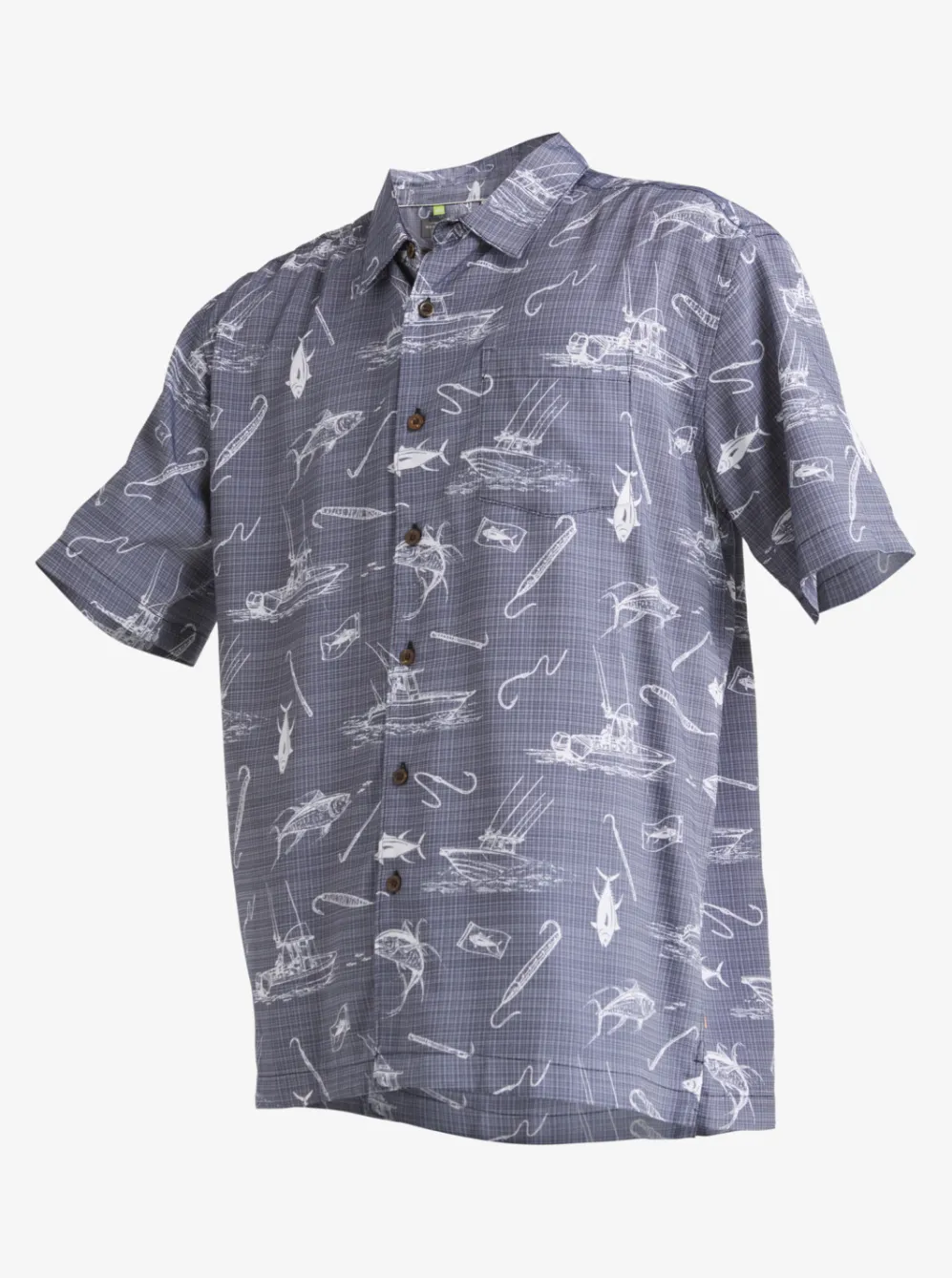 Quiksilver Shirts & Polos|Waterman Line Spinner Short Sleeve Shirt Medieval Blue Line Spinner