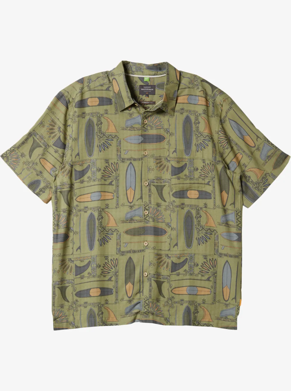 Quiksilver Shirts & Polos|Waterman Long Boards Woven Shirt Tea Longboards