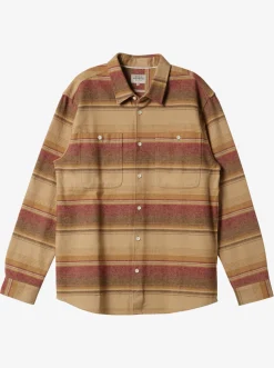 Quiksilver Shirts & Polos|Waterman Lowest Tide Flannel Long Sleeve Top Inscense Lowest Tide