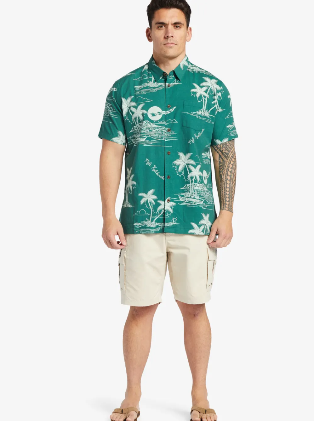 Quiksilver Shorts|Waterman Maldive Atoll Cargo 20" Shorts Brown Rice