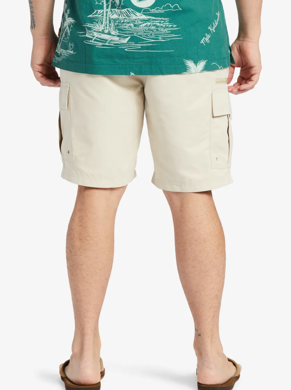 Quiksilver Shorts|Waterman Maldive Atoll Cargo 20" Shorts Brown Rice