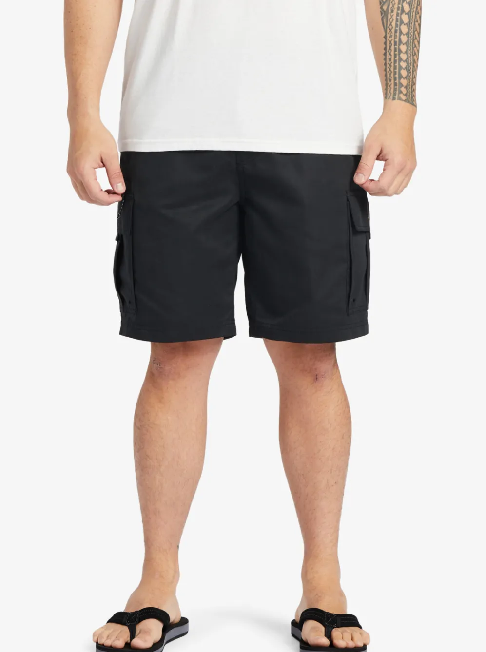 Quiksilver Shorts|Waterman Maldive Atoll Cargo 20" Shorts Black