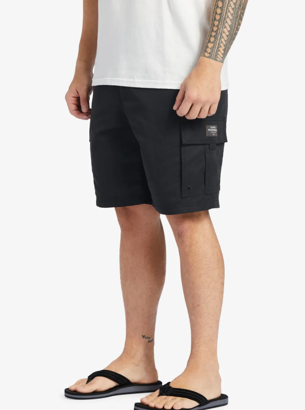 Quiksilver Shorts|Waterman Maldive Atoll Cargo 20" Shorts Black