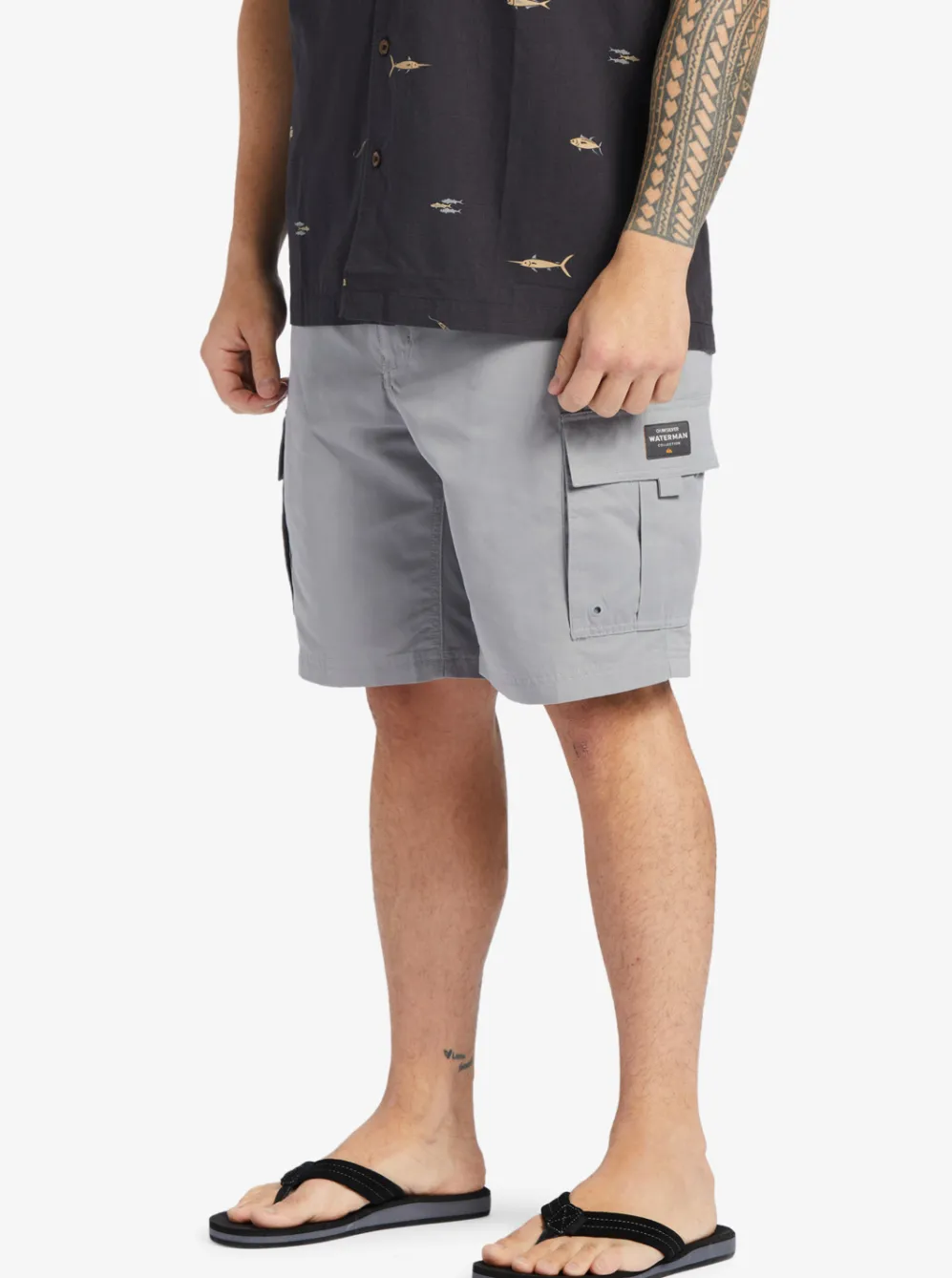 Quiksilver Shorts|Waterman Maldive Atoll Cargo 20" Shorts Sharkskin