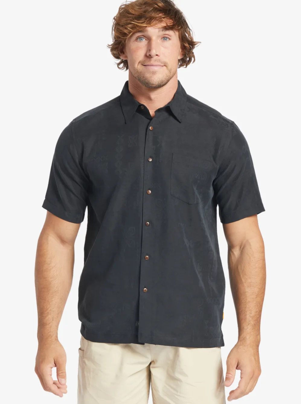 Quiksilver Shirts & Polos|Waterman Manele Bay Short Sleeve Shirt Black