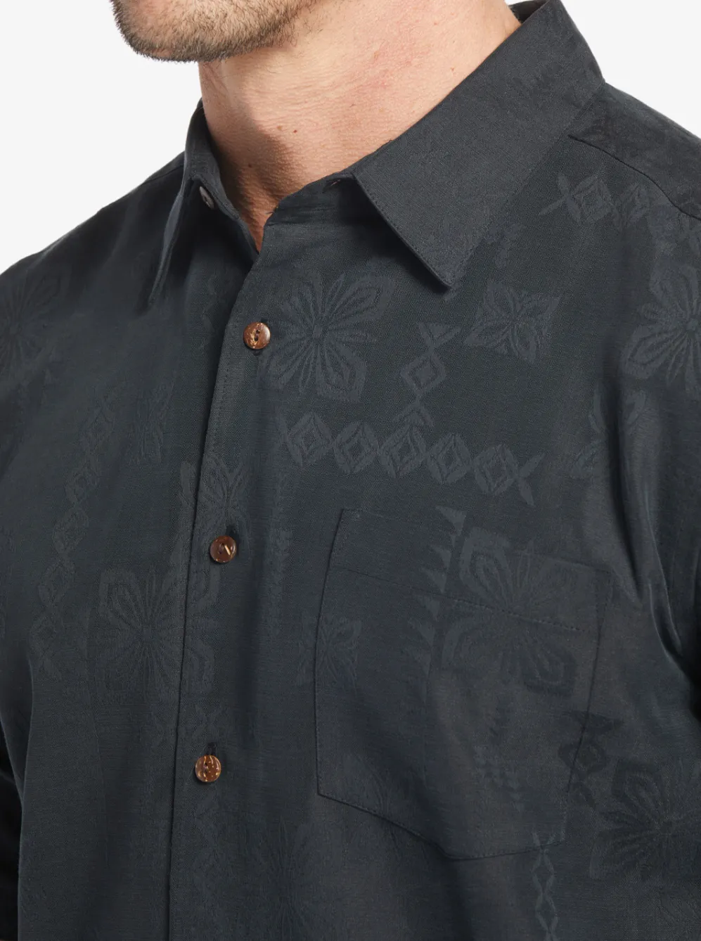 Quiksilver Shirts & Polos|Waterman Manele Bay Short Sleeve Shirt Black