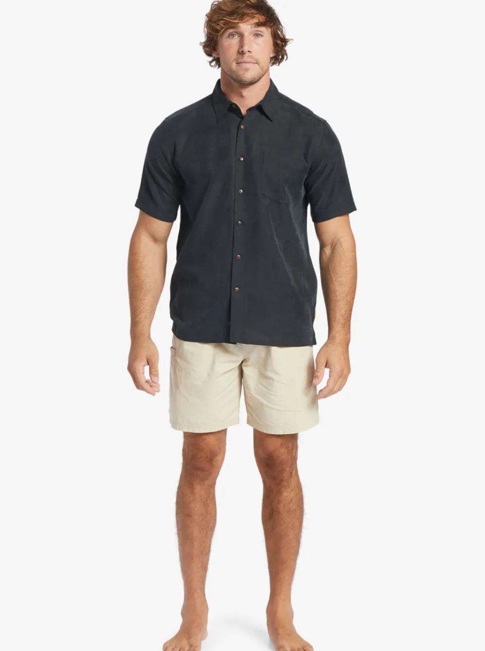 Quiksilver Shirts & Polos|Waterman Manele Bay Short Sleeve Shirt Black