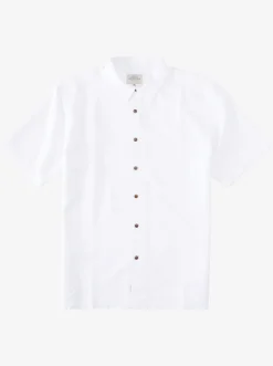 Quiksilver Shirts & Polos|Waterman Manele Bay Short Sleeve Shirt White
